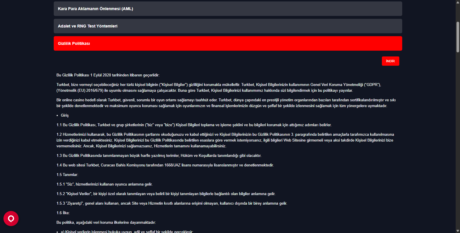 Turkbet Casino Sayfası